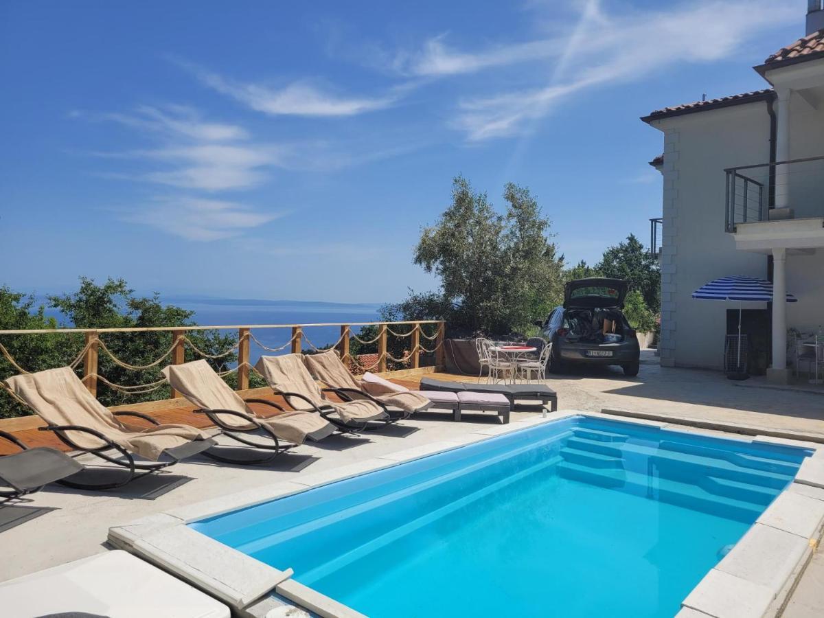 Ferienwohnung Mit Pool Kroatien Mit Meerblick Und Pool ลอฟราน ภายนอก รูปภาพ