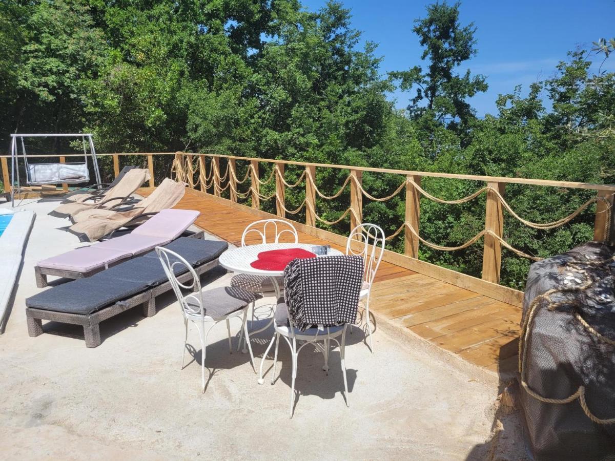Ferienwohnung Mit Pool Kroatien Mit Meerblick Und Pool ลอฟราน ภายนอก รูปภาพ