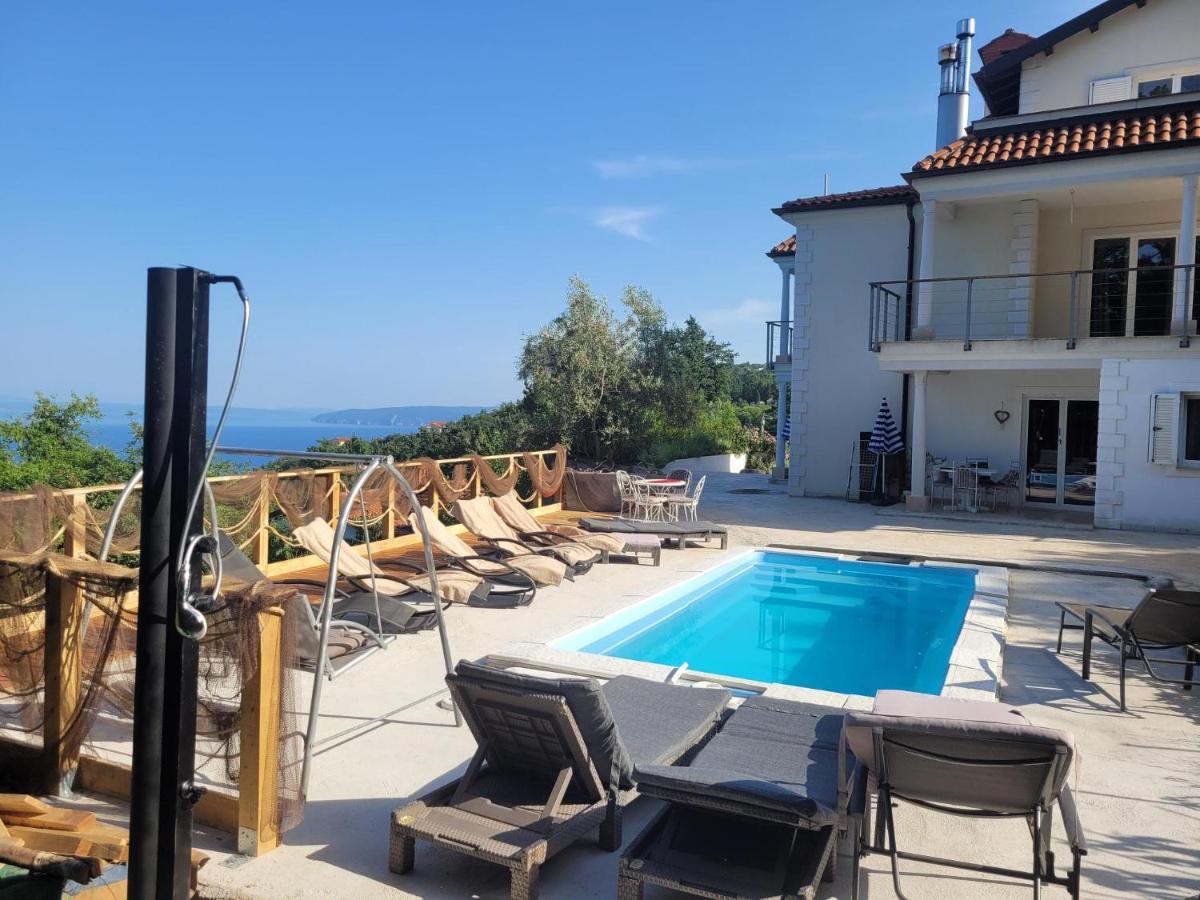Ferienwohnung Mit Pool Kroatien Mit Meerblick Und Pool ลอฟราน ภายนอก รูปภาพ
