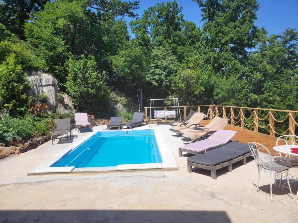 Ferienwohnung Mit Pool Kroatien Mit Meerblick Und Pool ลอฟราน ภายนอก รูปภาพ