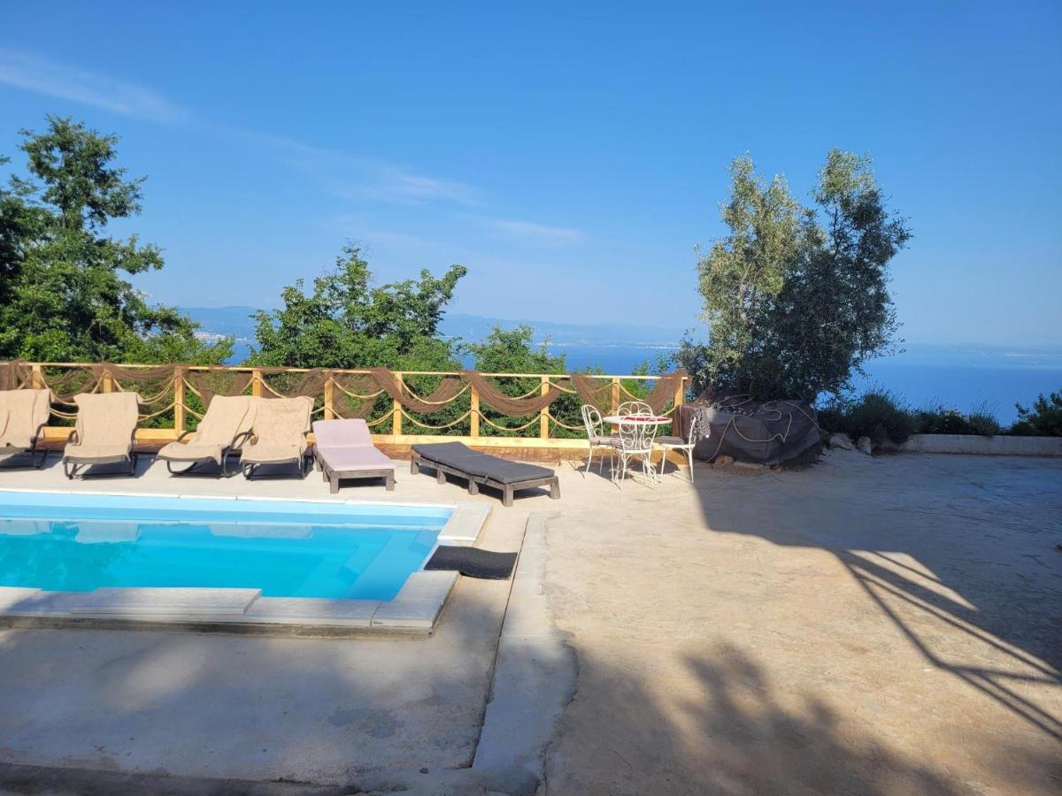 Ferienwohnung Mit Pool Kroatien Mit Meerblick Und Pool ลอฟราน ภายนอก รูปภาพ