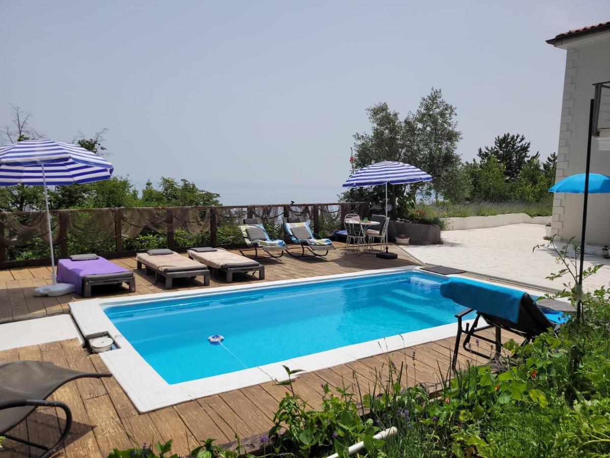 Ferienwohnung Mit Pool Kroatien Mit Meerblick Und Pool ลอฟราน ภายนอก รูปภาพ