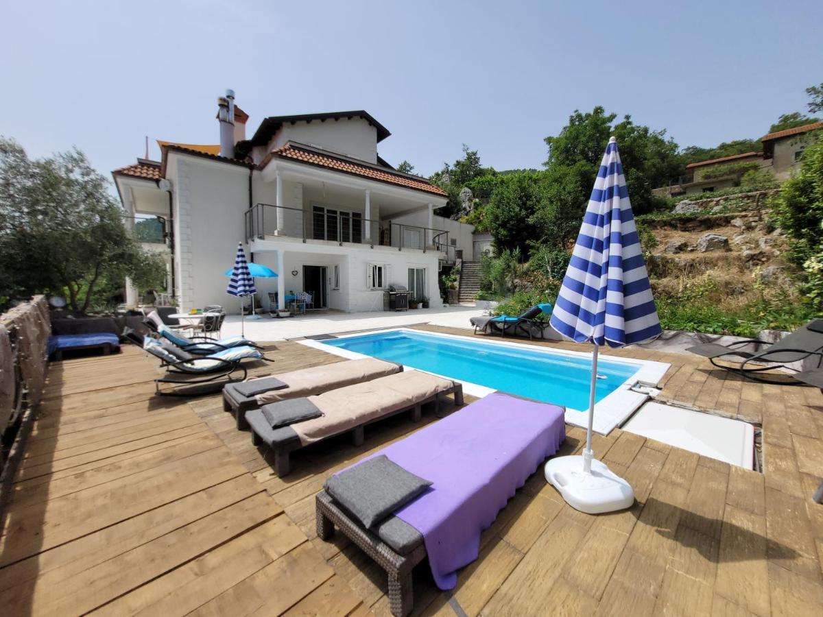 Ferienwohnung Mit Pool Kroatien Mit Meerblick Und Pool ลอฟราน ภายนอก รูปภาพ