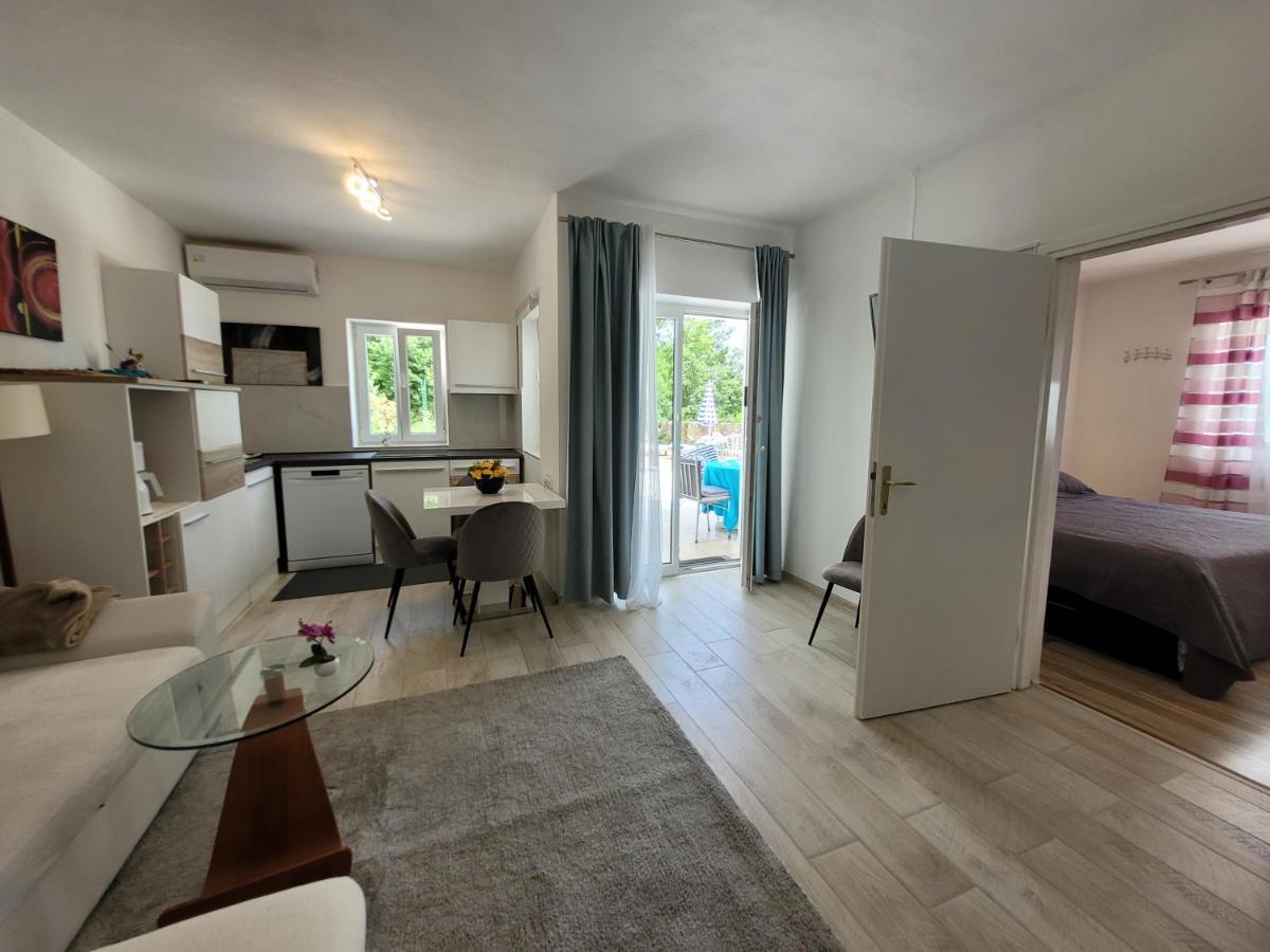Ferienwohnung Mit Pool Kroatien Mit Meerblick Und Pool ลอฟราน ภายนอก รูปภาพ
