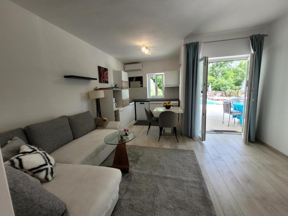 Ferienwohnung Mit Pool Kroatien Mit Meerblick Und Pool ลอฟราน ภายนอก รูปภาพ